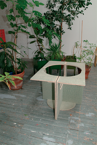 Four Seater Empty Chairs 2004 Chipboard 50 × 450 x 600mm, Unique
