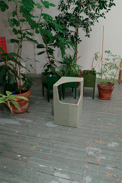 Four Seater Empty Chairs 2004 Chipboard 50 × 450 x 600mm, Unique
