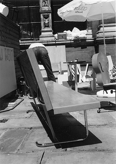 FWUW Bench 2001 Cantilevered chair, table-top 500 × 1800 x 700mm, Unique