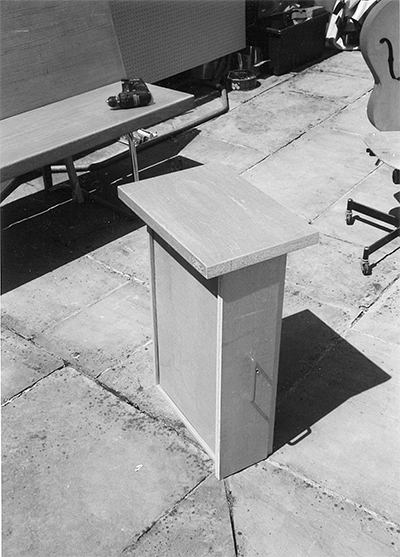 FWUW Drawer-table 2001 Drawer, plywood 400 × 450 x 380mm, Unique