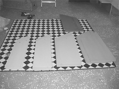 Magazine Corner 2001-2002
Mdf, velvet spray finish, fittings and screws
1100 x 1000 x 650mm