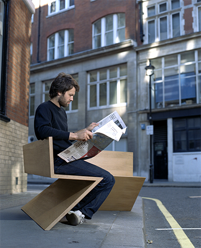 Corner Bench with Me Myself and I 2003