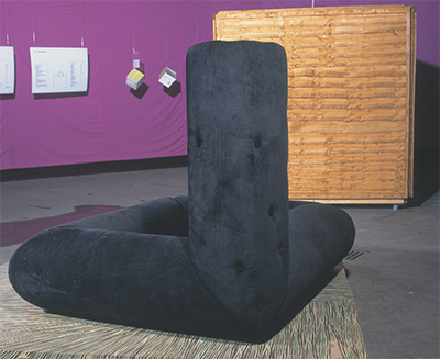 Play Together Sofa 2001
Cardboard tube,foam, corduroy, fabric, ratchet straps 1500 x 1200 x 800mm
