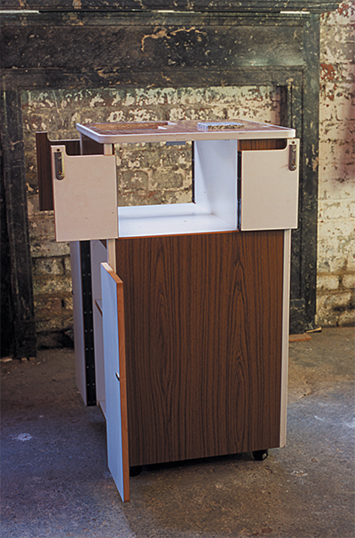 Barbarossa Mini Bar 2002 Cabinet, hinges, granite, timber and plywood 40 x 40 x 110cm, Unique