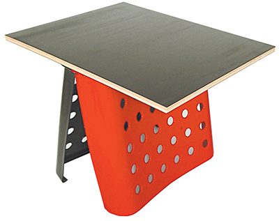 Black on White Coffee Table 2003 Chair seats, timber and plywood  500 x 450 x 430mm, Unique