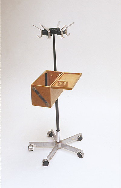 Hanging Box Kitchen Trolley 2002 Chair base, coatstand, wooden box 300 x 1500 x 450mm,
Unique