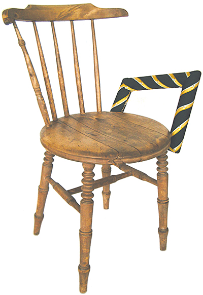 Susanna Chair 2003 Chair, upholstered timber armrest 460 × 460 x 680mm, Unique