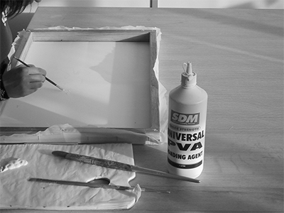 Masking with PVA glue