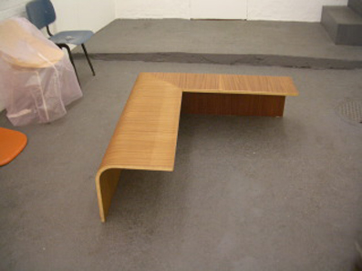 Corner Bench 2003 Bent plywood