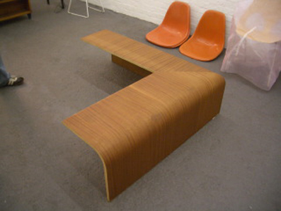 Corner Bench 2003 Bent plywood