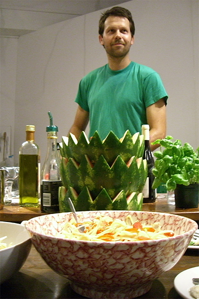 Martino and some watermelon