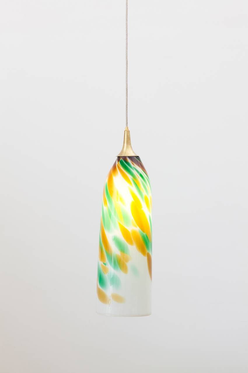 Muffel Glass, 2013 glass, spun brass, light fittings