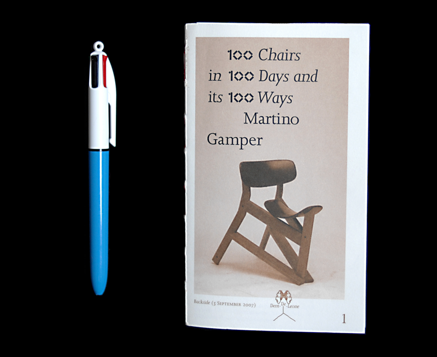 100 Chairs in 100 Days and its 100 Ways by Martino Gamper