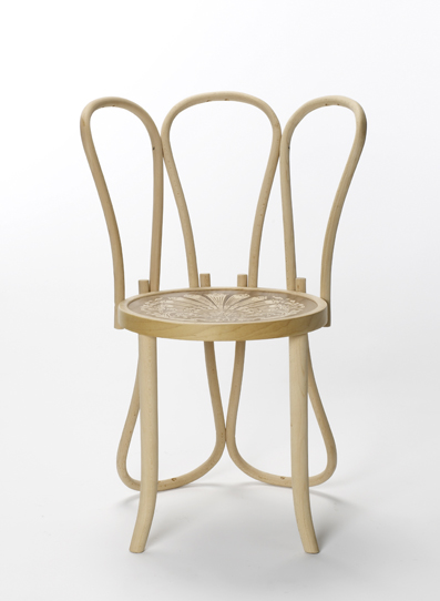 Back of the Chairs 
2008 48 x 45 x 68 cm
Bent wood furniture elements

