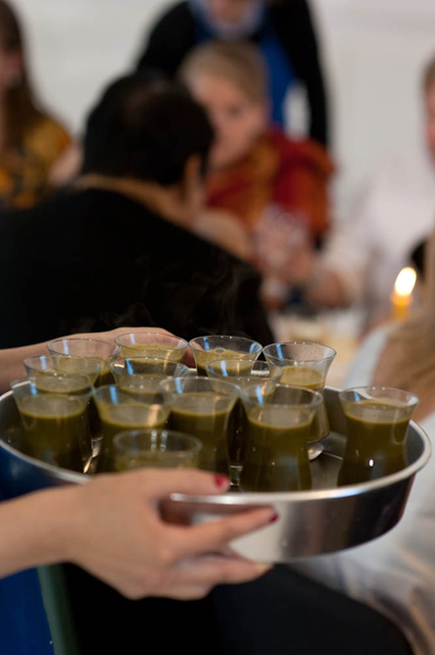 Foraged nettle soup