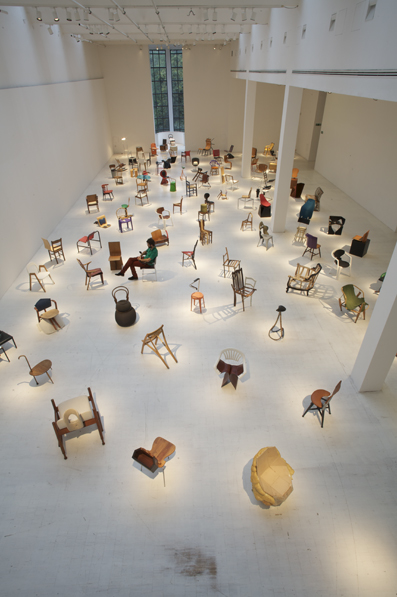 Exhibition View of 100 Chairs in 100 Days